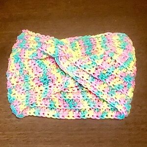 BRAND NEW Handmade Crochet Sugar Plums Twist Headband Ear Warmer